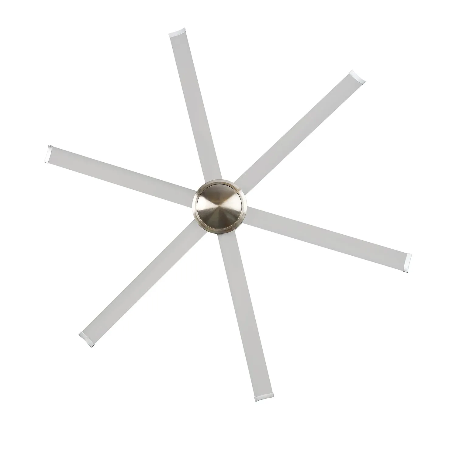 120" Colossus DC Ceiling Fan White, Black, Satin Nickel 22677/XX Brilliant Lighting