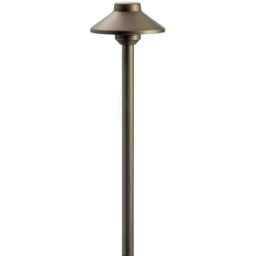 12V Stepped Dome Landscape Path Light Centennial Brass