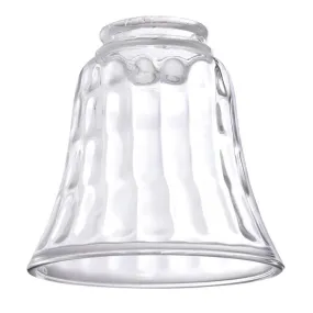 2 1/4-Inch Beveled Clear Glass Bell Shade