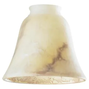 2 1/4-Inch Brown Marbleized Bell Shade