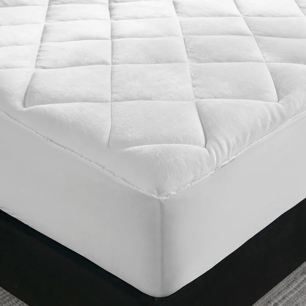 2-in-1 Reversible Waterproof Mattress Pad with Smart Temperature Control for Year-Round Comfort