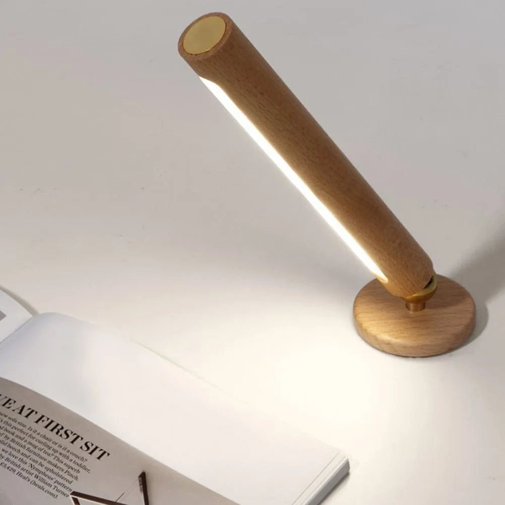 360° Rotatable Wooden LED Wall Lamp