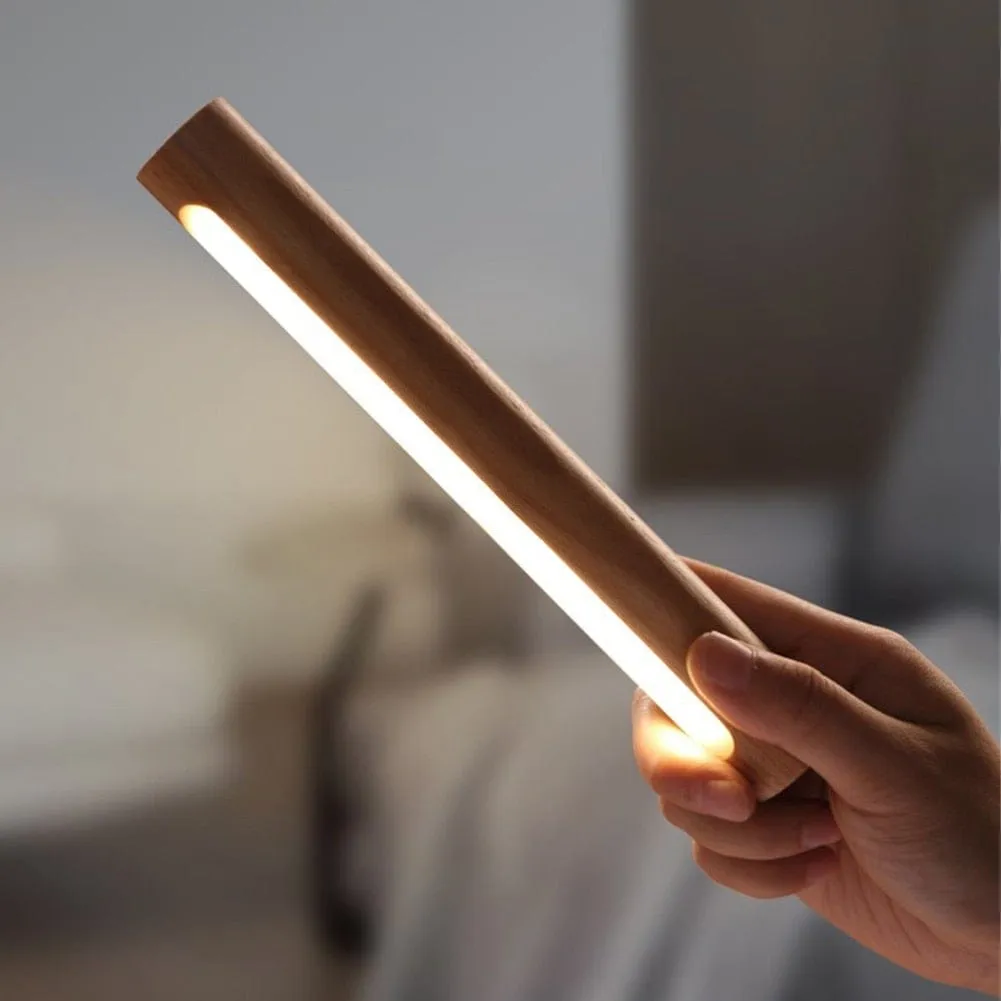 360° Rotatable Wooden LED Wall Lamp