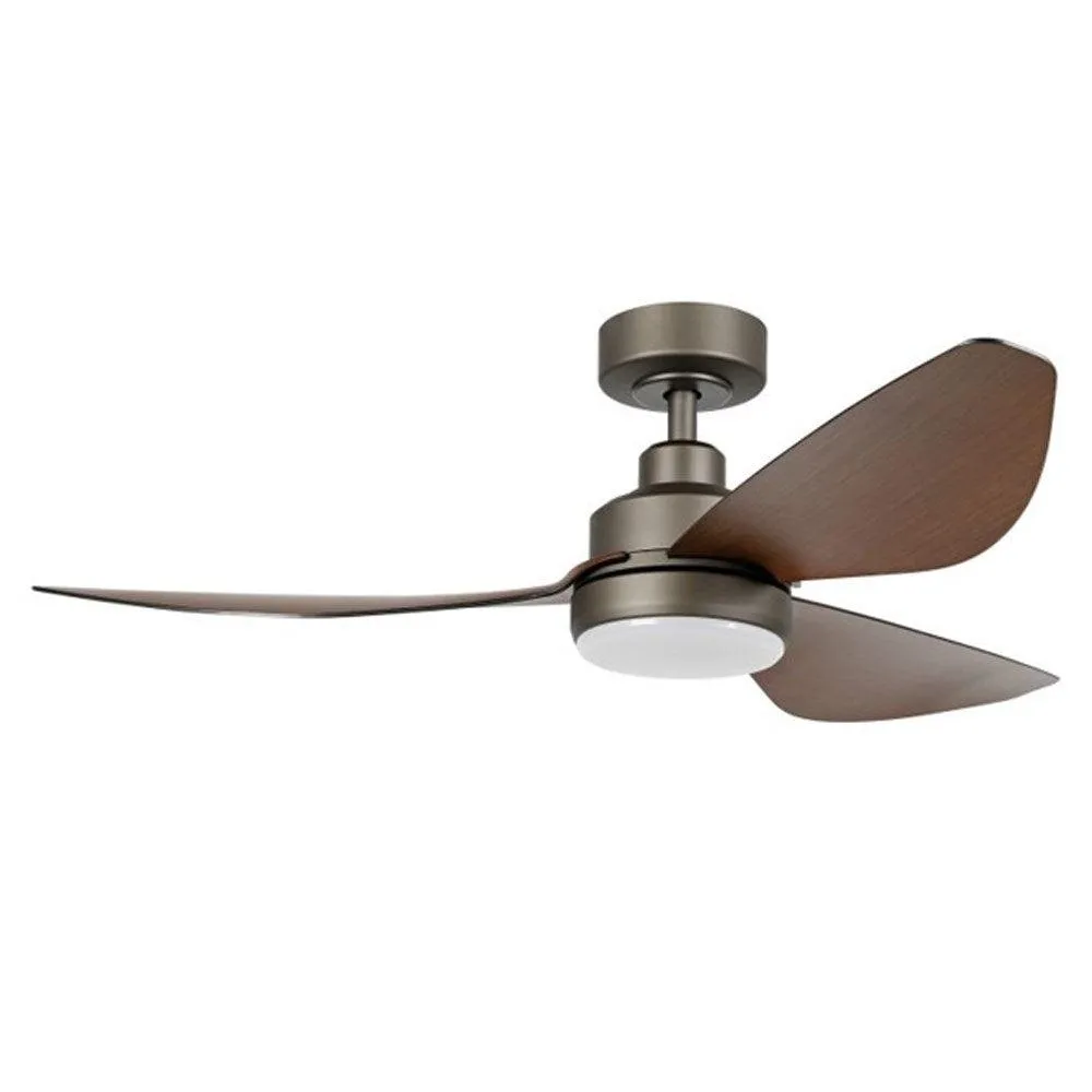 48" Torquay DC Ceiling Fan with LED Light CCT 20w in White, Black or Oil-Rubbed Bronze