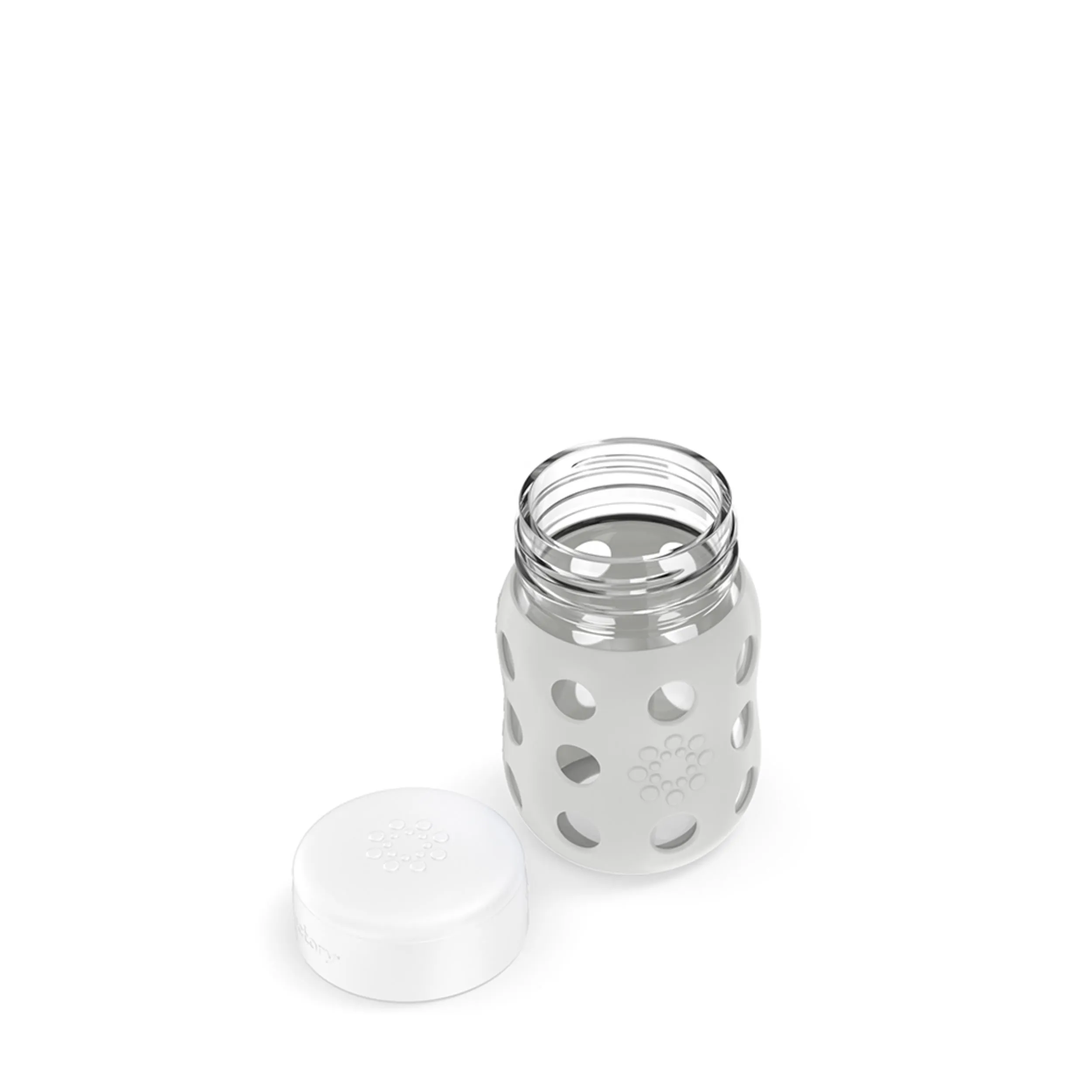 8oz Glass Food Jar with Flat Cap