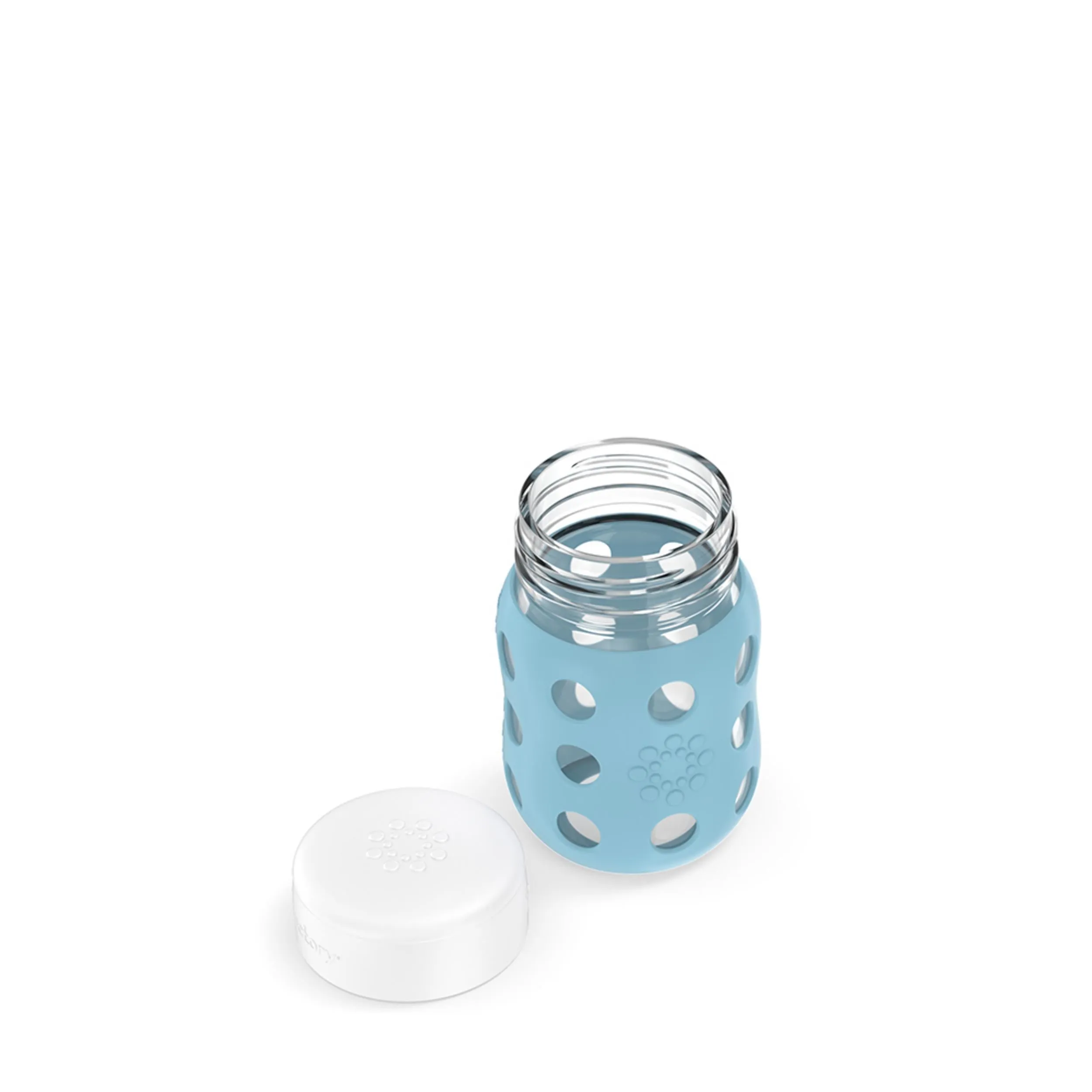 8oz Glass Food Jar with Flat Cap