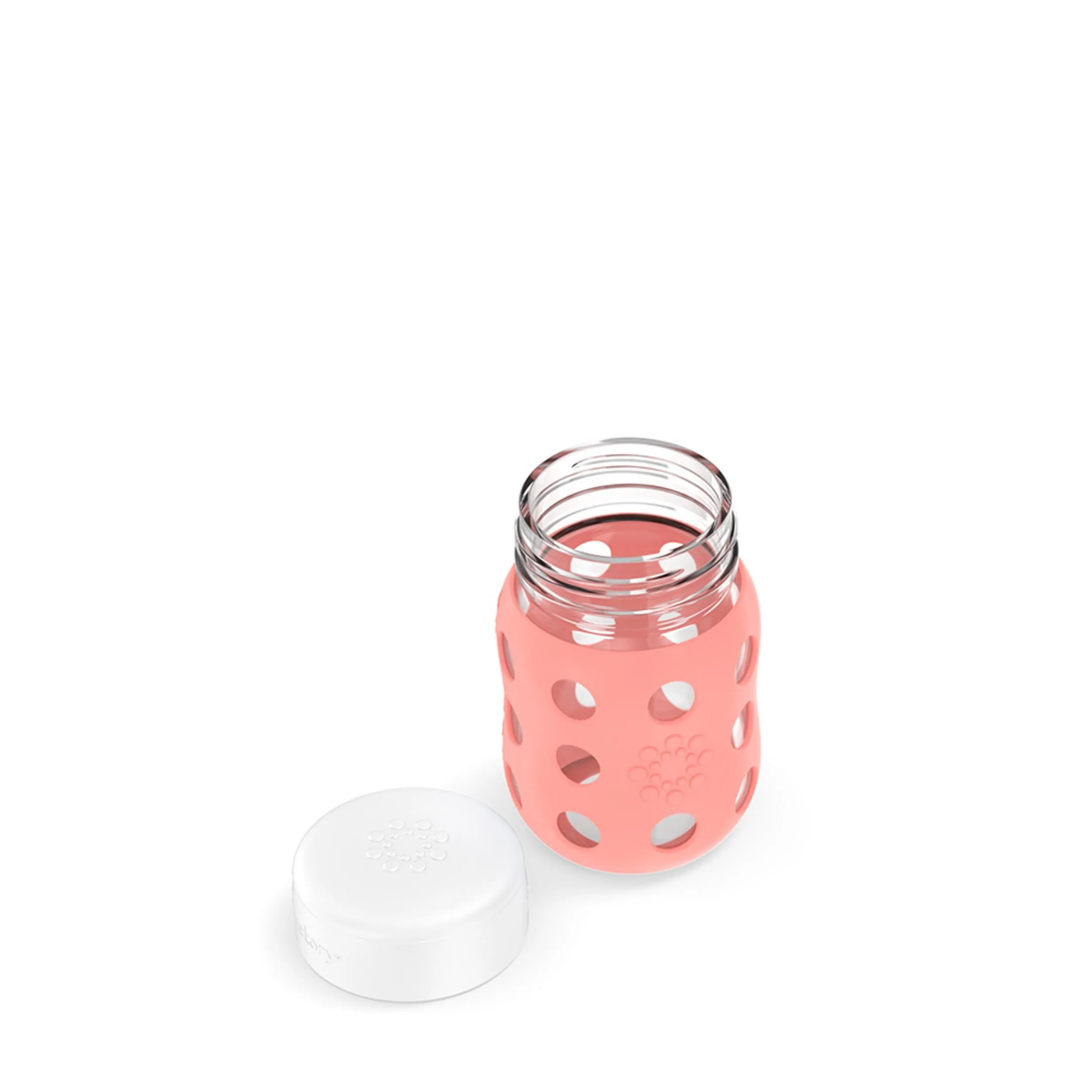 8oz Glass Food Jar with Flat Cap