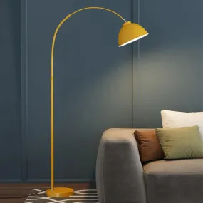 Adjustable Domed Floor Lamp with Metal Stand - Stylish Living Room Lighting