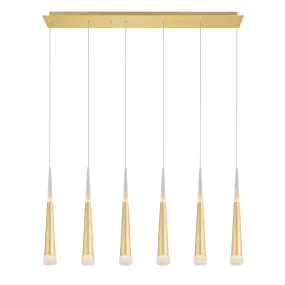 ANDES LED POOL TABLE CHANDELIER- SATIN GOLD