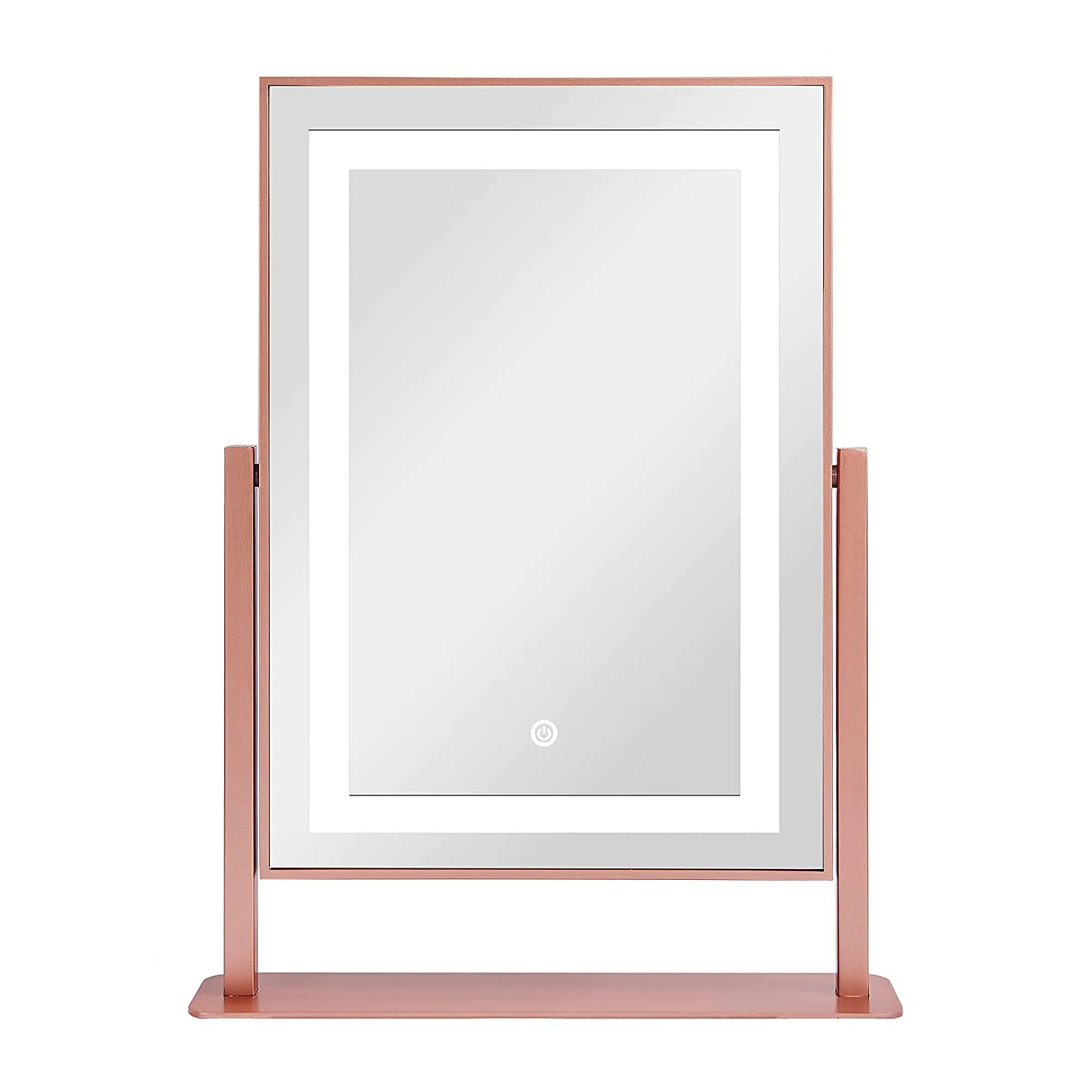 ANDY STAR 14 x 19 In Tabletop Vanity Mirror w/ 2 Lighting Modes, Pink (Open Box)