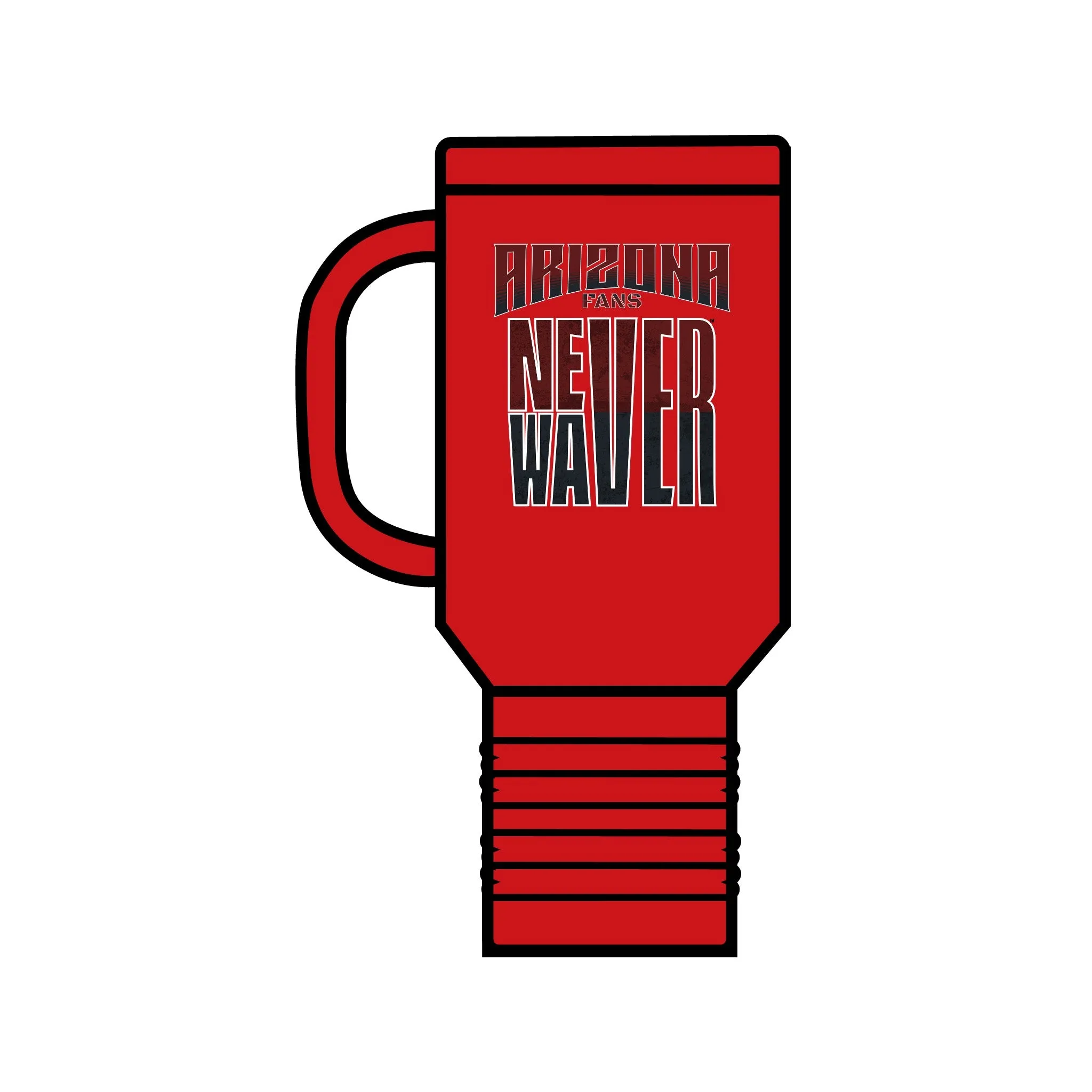 Arizona Fans Never Waver Insulated Travel Mug, 40oz