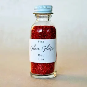 Authentic German Glass Glitter- Red