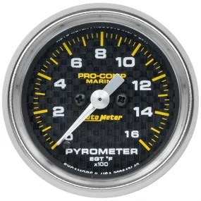 AutoMeter Pro-Comp Marine Carbon Fiber Analog Gauges 200842-40