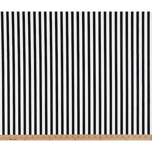 Basic Stripe Black Fabric