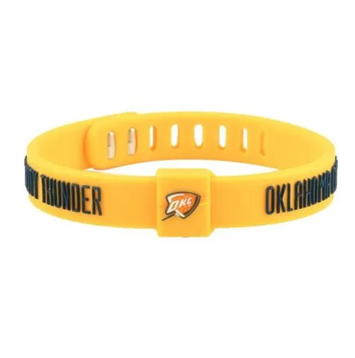 basketball team silicone bracelets sports wristbands