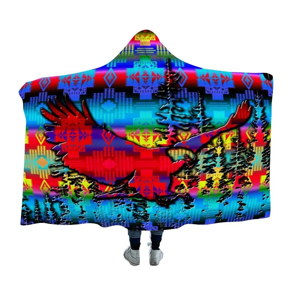 Bird Dance Summer Meadows Hooded Blanket