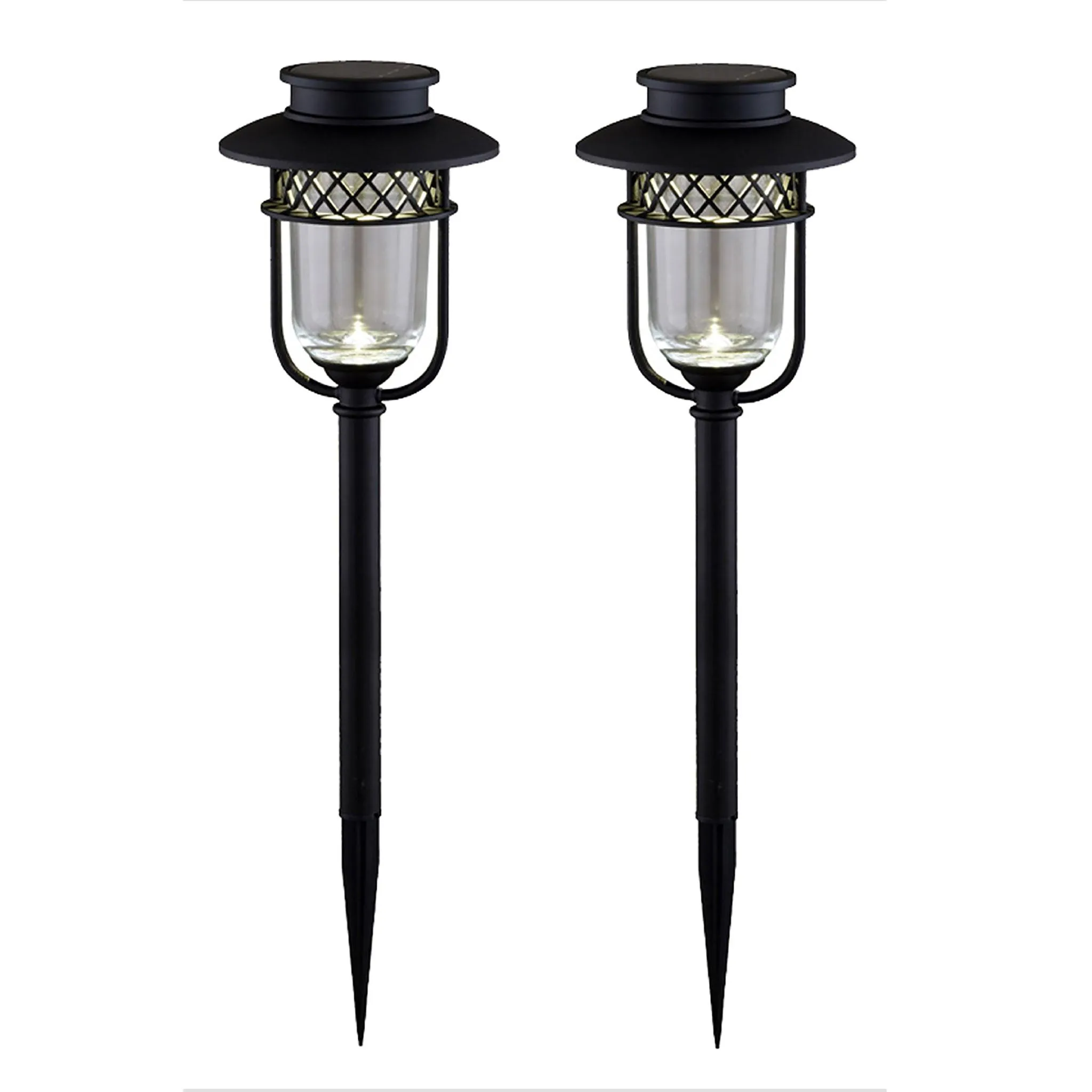 Black Stainless Steel Landscape, Path & Garden Light - 2 Pack