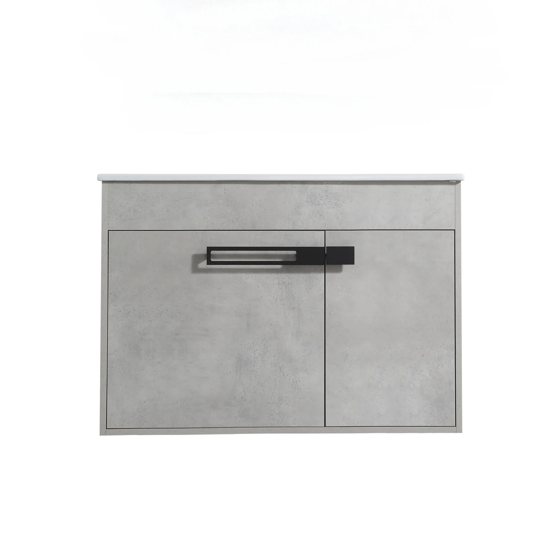 Blissful Aqua Bathroom Vanity With Sink - Gray