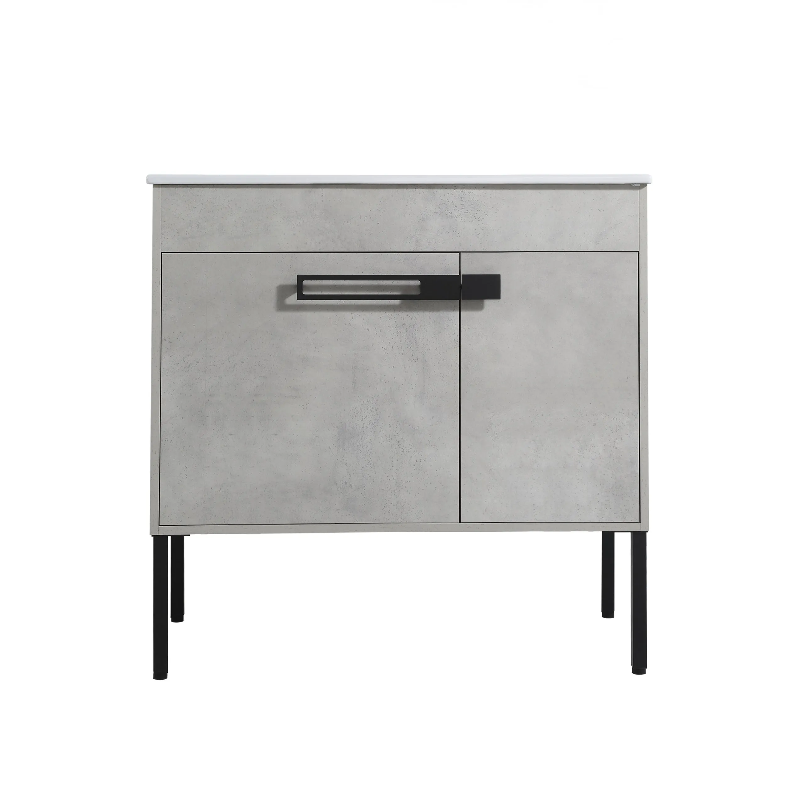 Blissful Aqua Bathroom Vanity With Sink - Gray