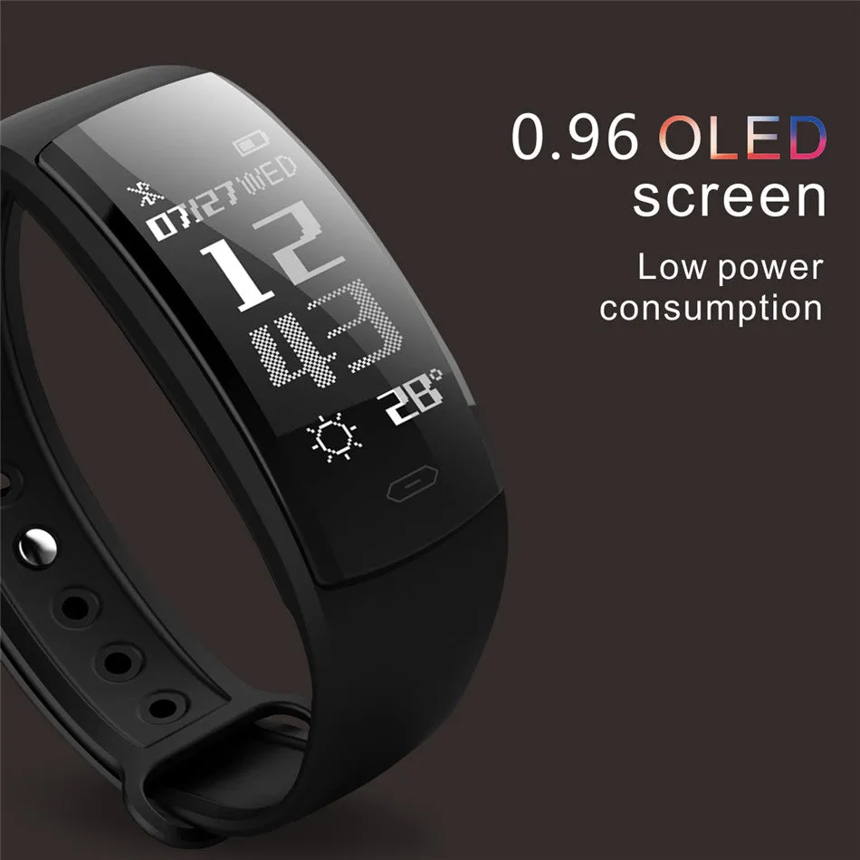 Blood Pressure Smart Bracelet Heart Rate Monitor Blood Oxygen Monitor IP67 Fitness Tracker for Andriod IOS VS QS80