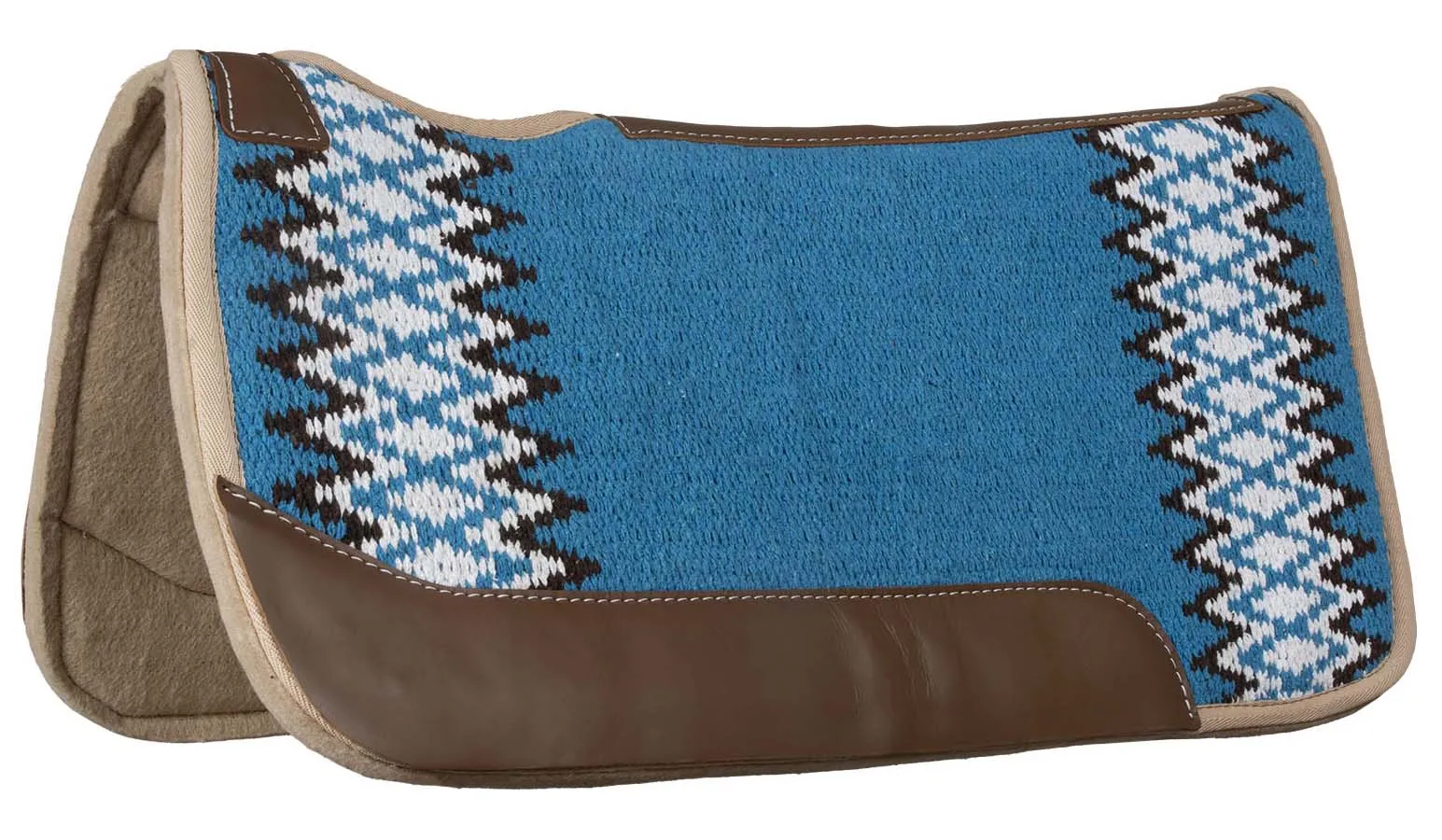 Blue Horse Blanket Top Saddle Pad, 32" x 32"