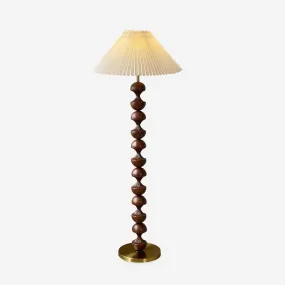 Bobbin Wood Floor Lamp