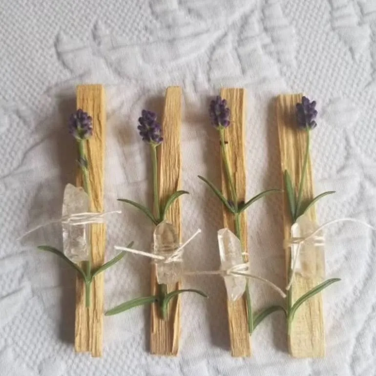 CharlieHaze Palo Santo and Lavender Smudge Cleansing Meditation Stick