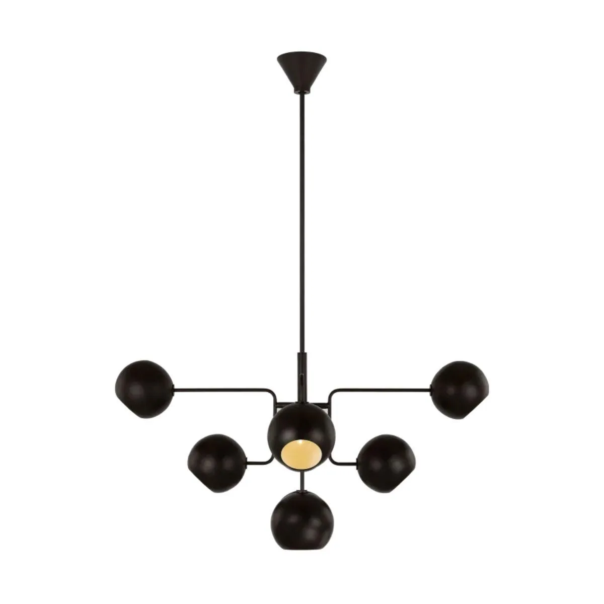 Chaumont 38 in. 8 lights Chandelier Iron finish