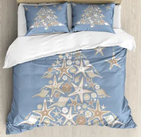 Coastal Grandma Christmas bedding & pillowcase holiday gift blue duvet cover king queen toddler bedding baby Christmas farmhouse decor