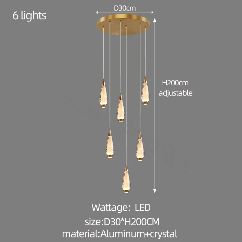 Cones Staircase Chandelier: Exquisite Lighting Solution