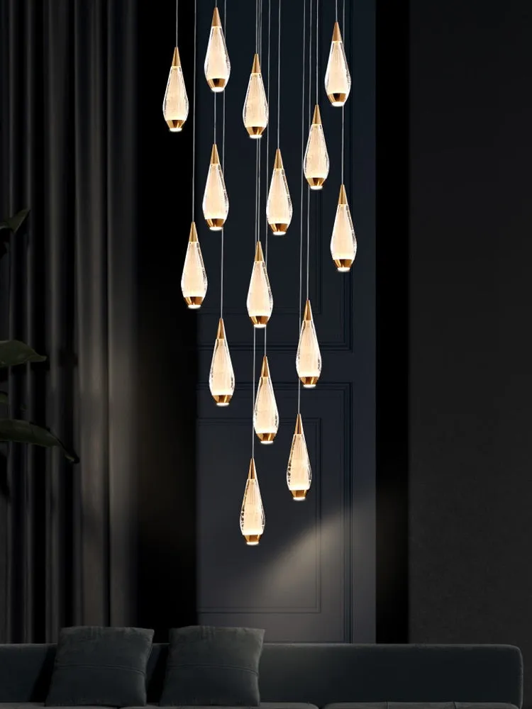 Cones Staircase Chandelier: Exquisite Lighting Solution