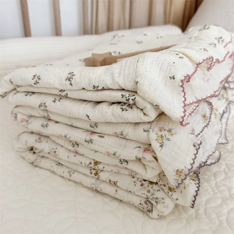 Cotton Floral Bedding Set for Girls Twin