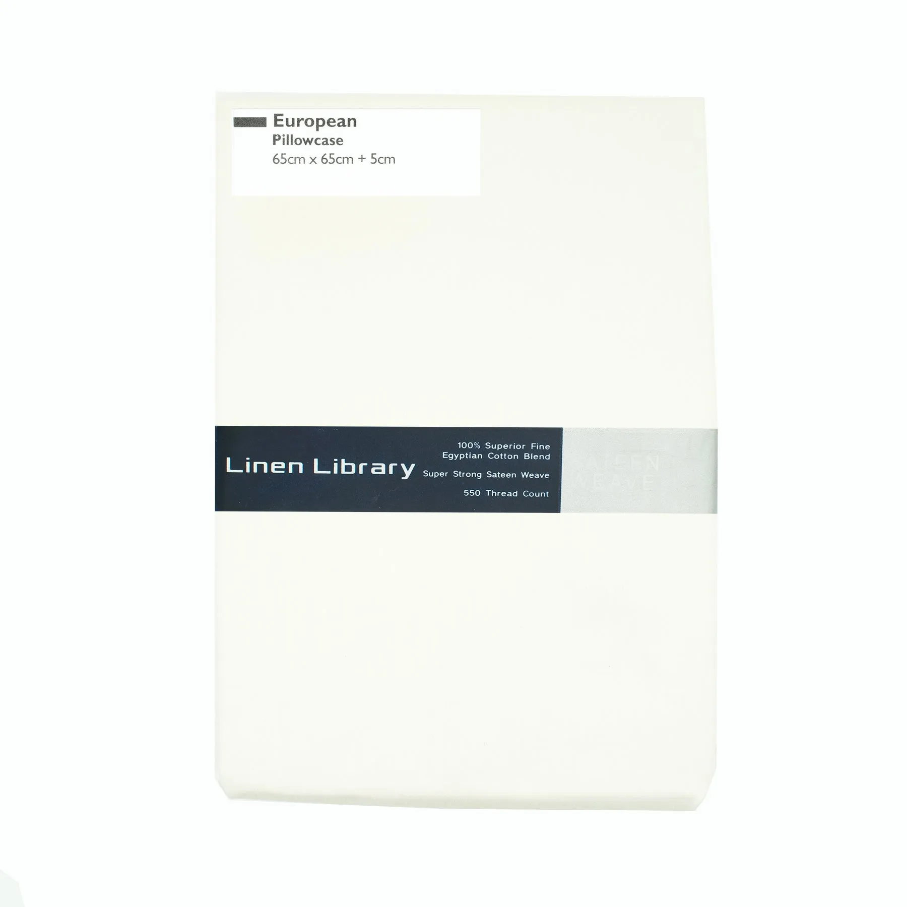 Cotton Sateen European Pillowcase 550 Thread Count