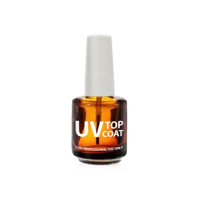 Cre8tion Empty Glass AMBER Bottle, UV Top Coat, 0.5oz, 26042 (Packing: 288 pcs/case)