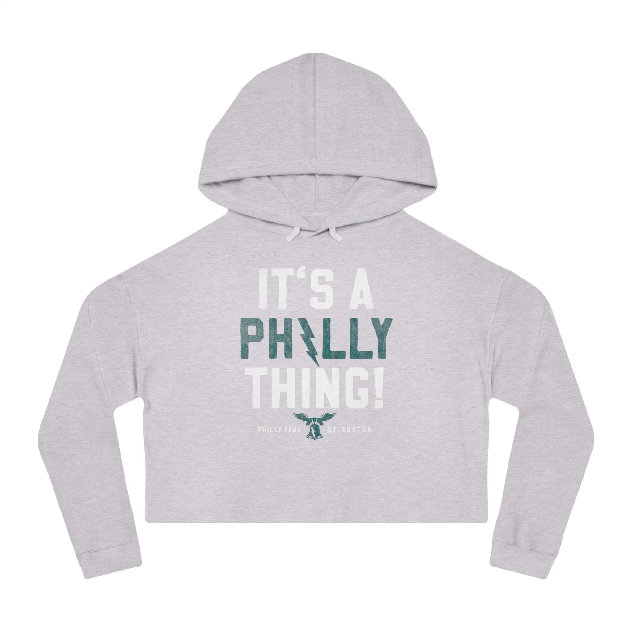 Crop Graphic Hoodie - Its A Philly Thing