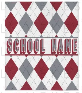 Customize Your Own Argyle Dorm Room Blanket