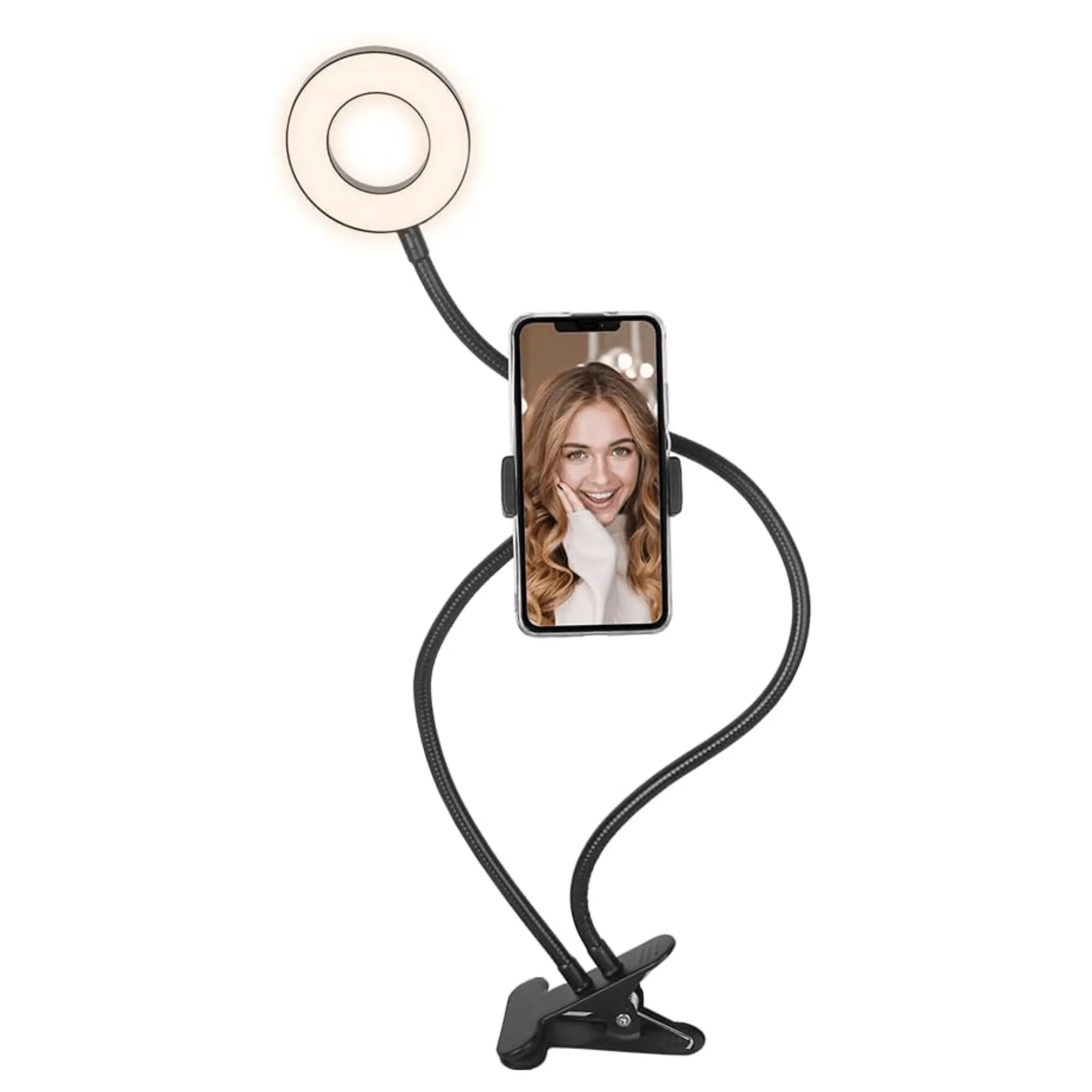 Cygnett V-Classic 2-in-1 Selfie Ring Light with 3 Lighting Modes and