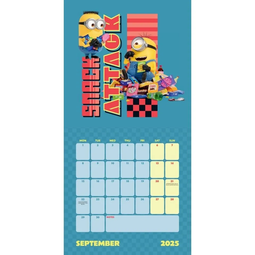 Despicable Me 4 The Movie Official 2025 Calendar