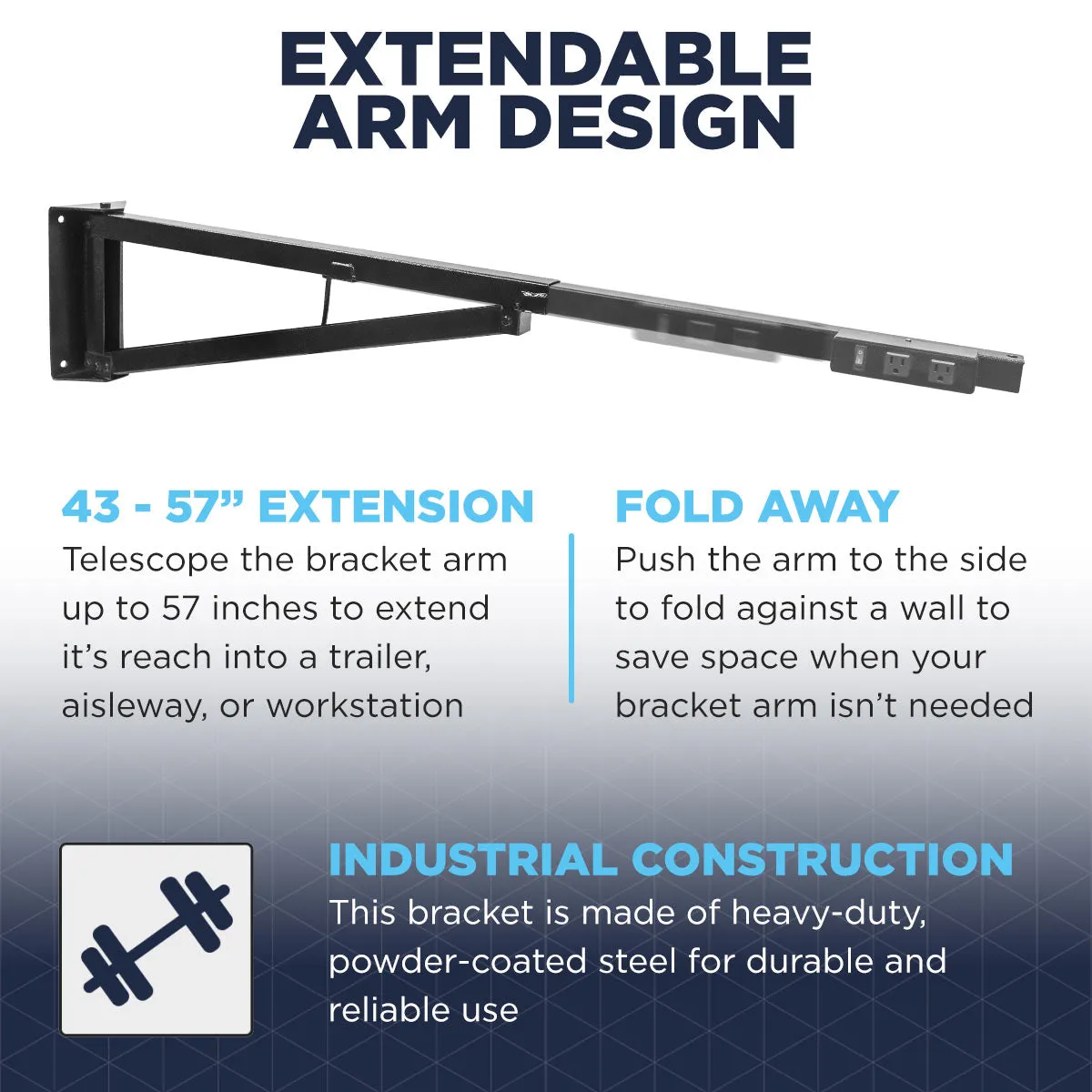 Dock Arm for 24 In. Drum Fans and 18 In. Wall Mount Fans