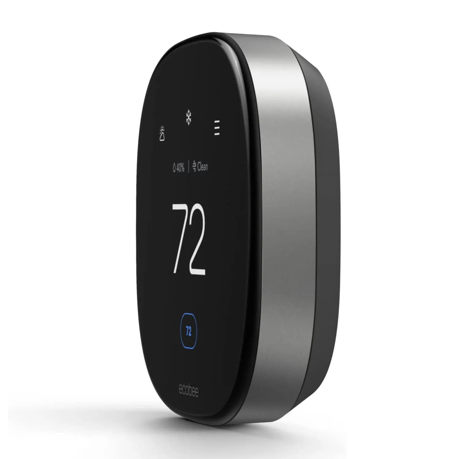 Ecobee Smart Thermostat Premium with Voice Control and Smart Sensor, Black