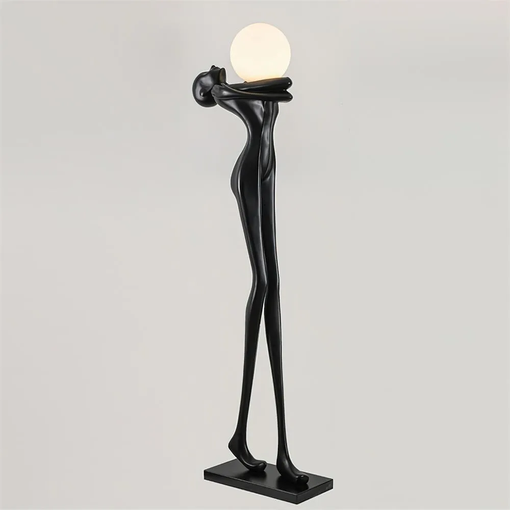 Embrace Ball Sculpture Floor Lamp