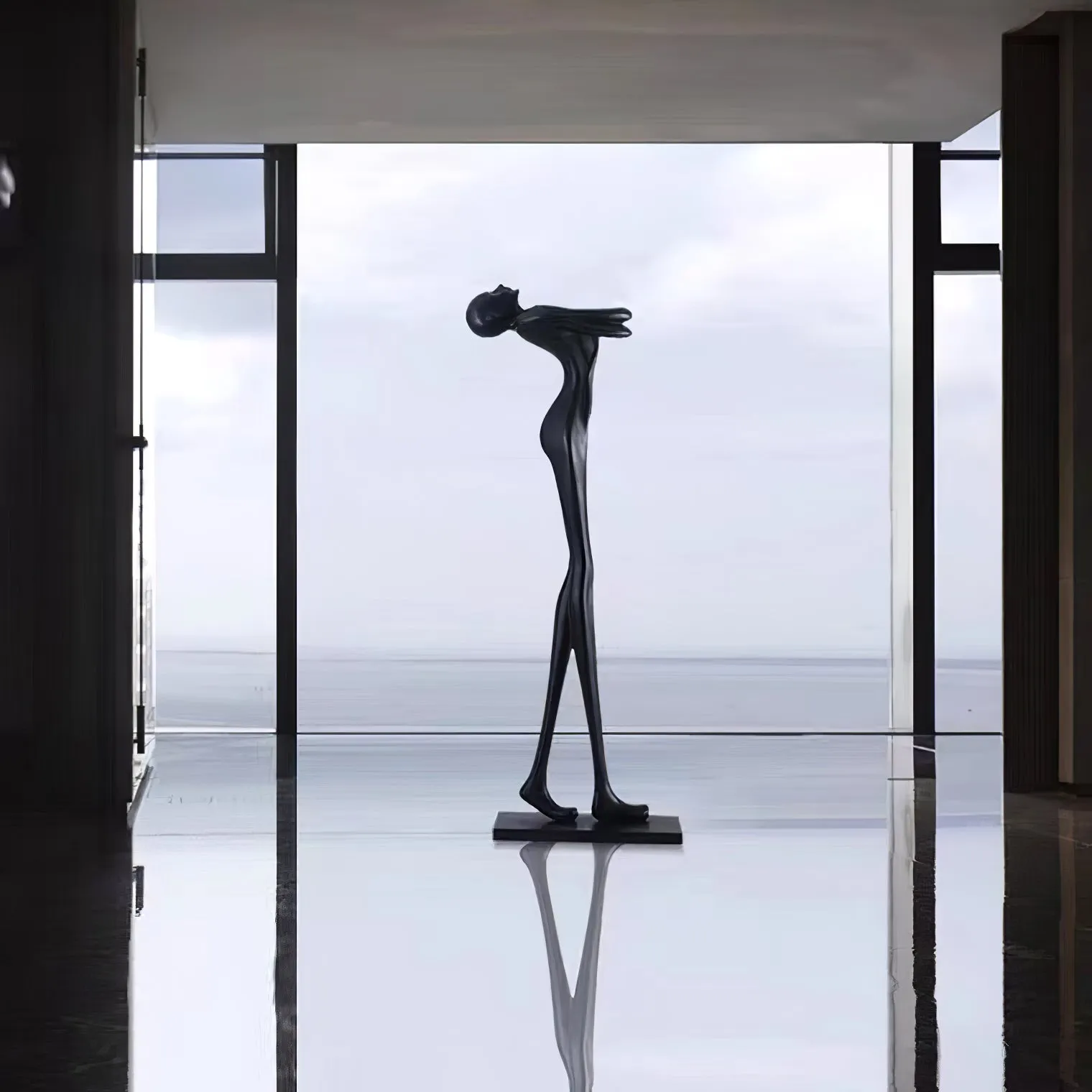 Embrace Ball Sculpture Floor Lamp