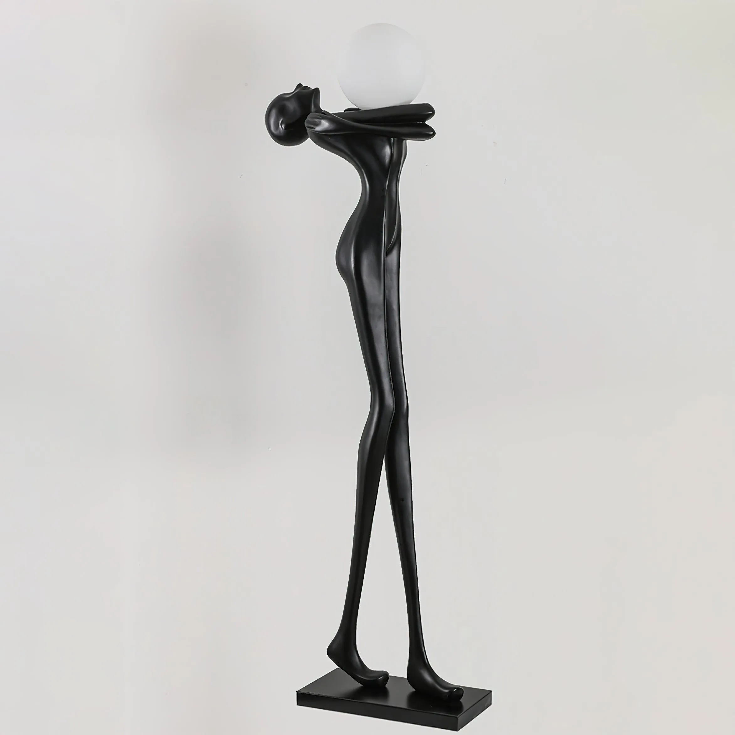 Embrace Ball Sculpture Floor Lamp