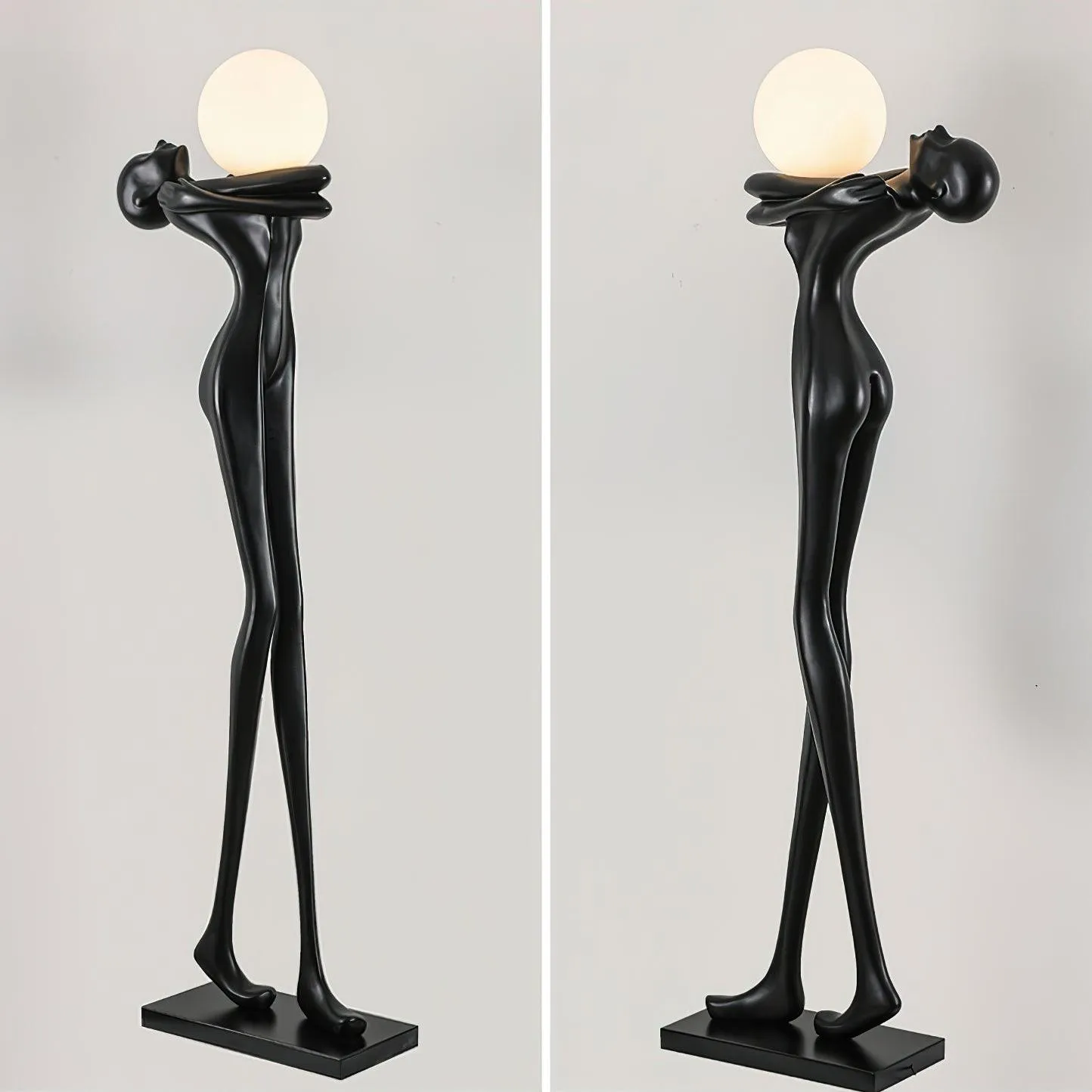 Embrace Ball Sculpture Floor Lamp