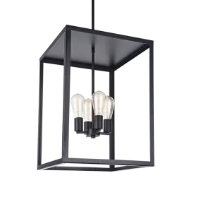 FLARE 4 LIGHT PENDANT, BLACK