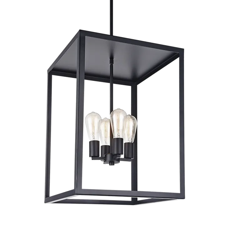 FLARE 4 LIGHT PENDANT, BLACK