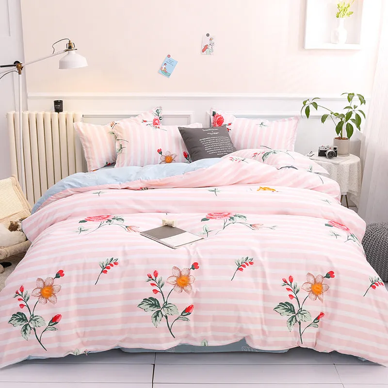 Four piece bed sheet set