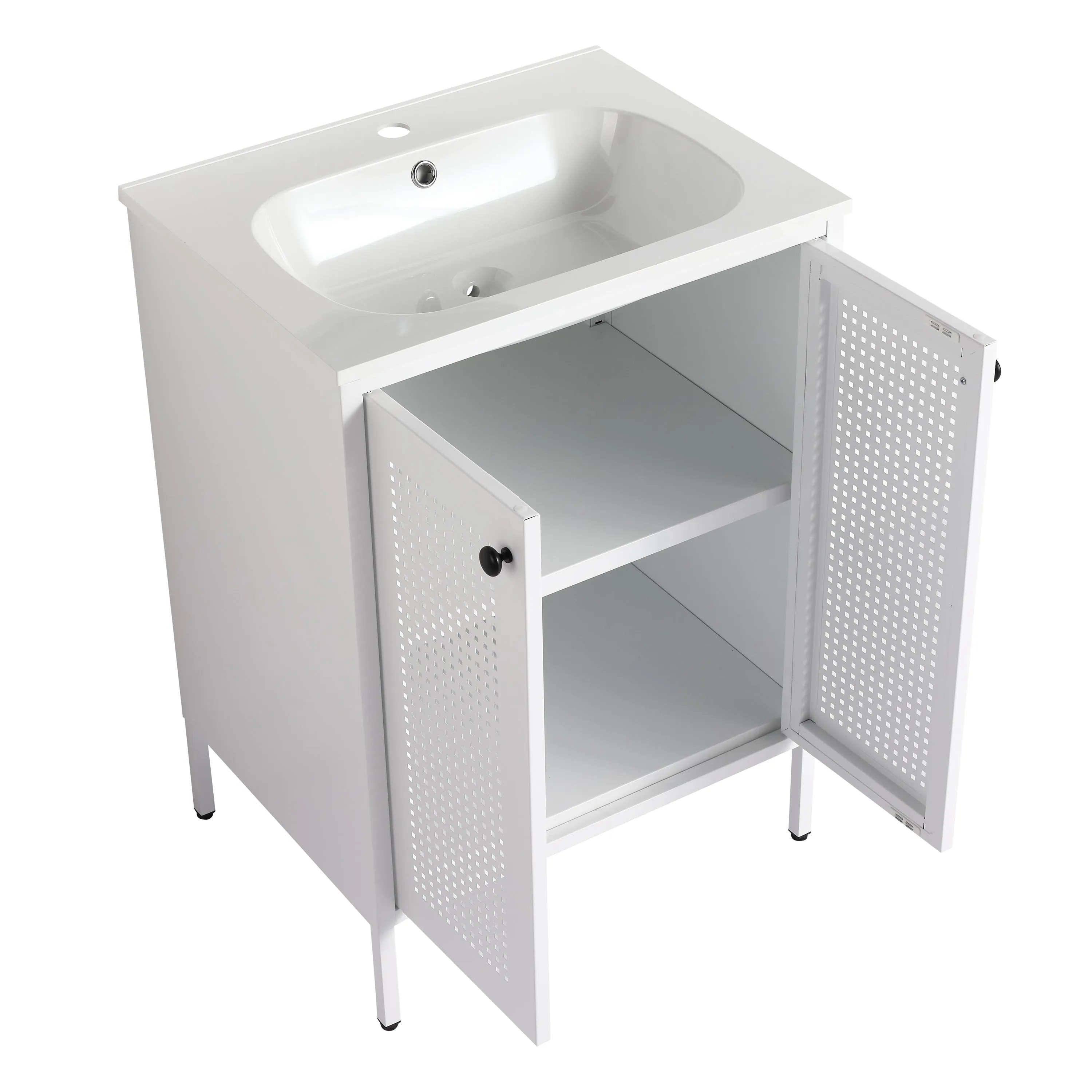 Freestanding Bathroom Vanity With Gel Sink