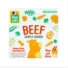 Frozen Fresh Human-Grade Gently Cooked Beef Adult Dog Food