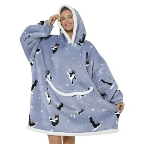 Funki Buys | Oodies | Unisex Soft Animal Print Hoodie Blanket